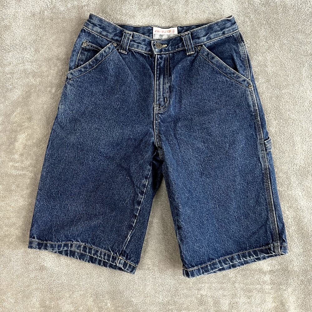 Vintage Y2K Old Navy Jorts Womens 28 Carpenter Loop Cargo‎ Style Denim Shorts
